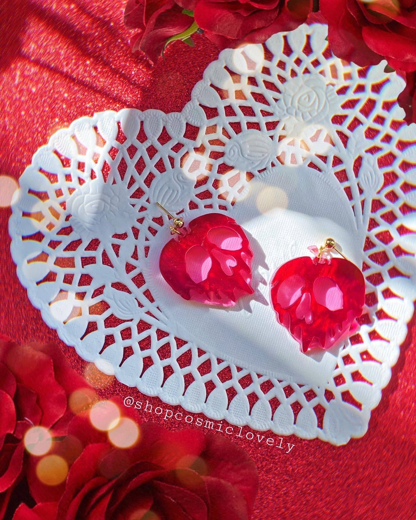 Cosmic lovely – Großhandel Ohrhänger – Liebe schlug Giftapfel-Ohrringe1