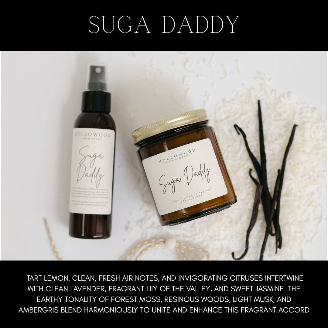 HOLLOWOOD FRAGRANCE - Wholesale Jar/Filled Candle - SUGA DADDY | CANDLES1