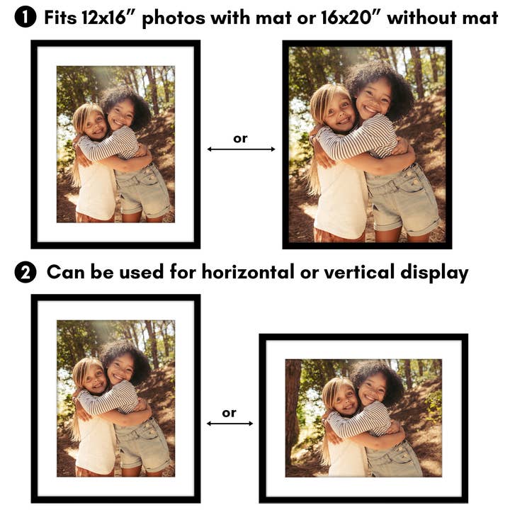 Americanflat - Wholesale Picture Frame - Americanflat 5 Pack Picture Frames With Mat Plexiglass Cover7