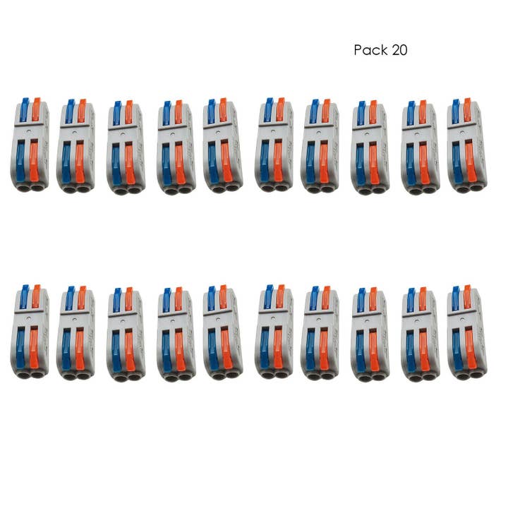 Ledsone - Wholesale Craft Supplies - 2/3 Way Electrical Connectors Wire Block Clamp Clip Fast6