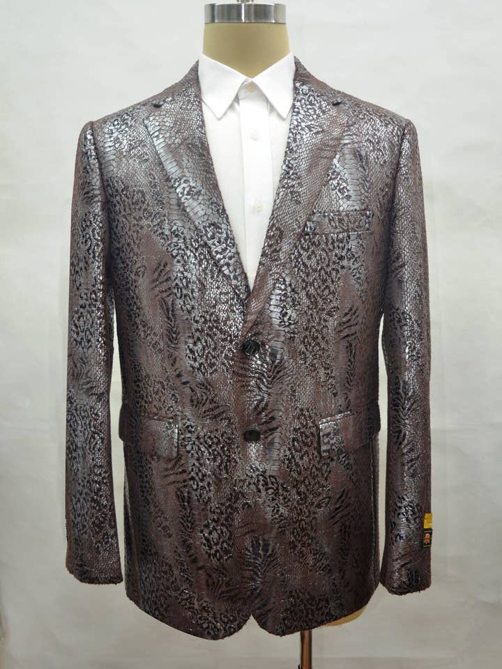Eksotisk - Brun - Herre engros blazere for engroshandel hos Alberto Nardoni