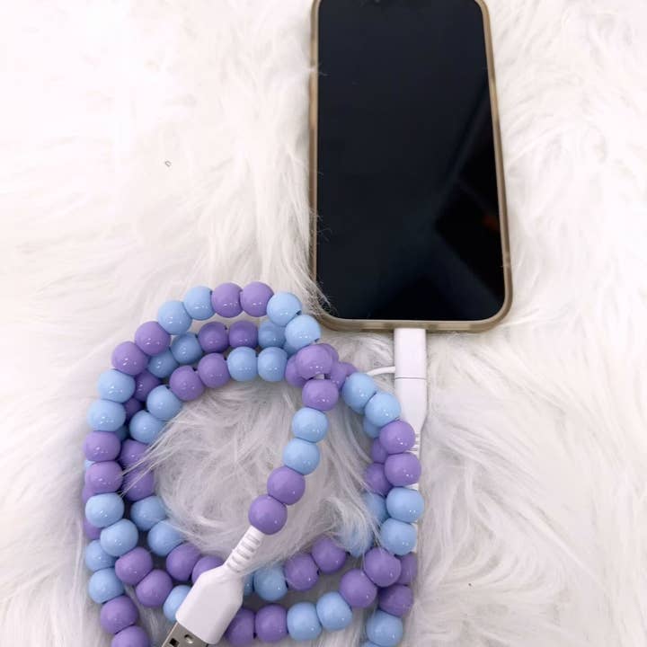 APHISON - Wholesale Charging Cable - Beaded Data Cable 2 in 1 type-c to ip153