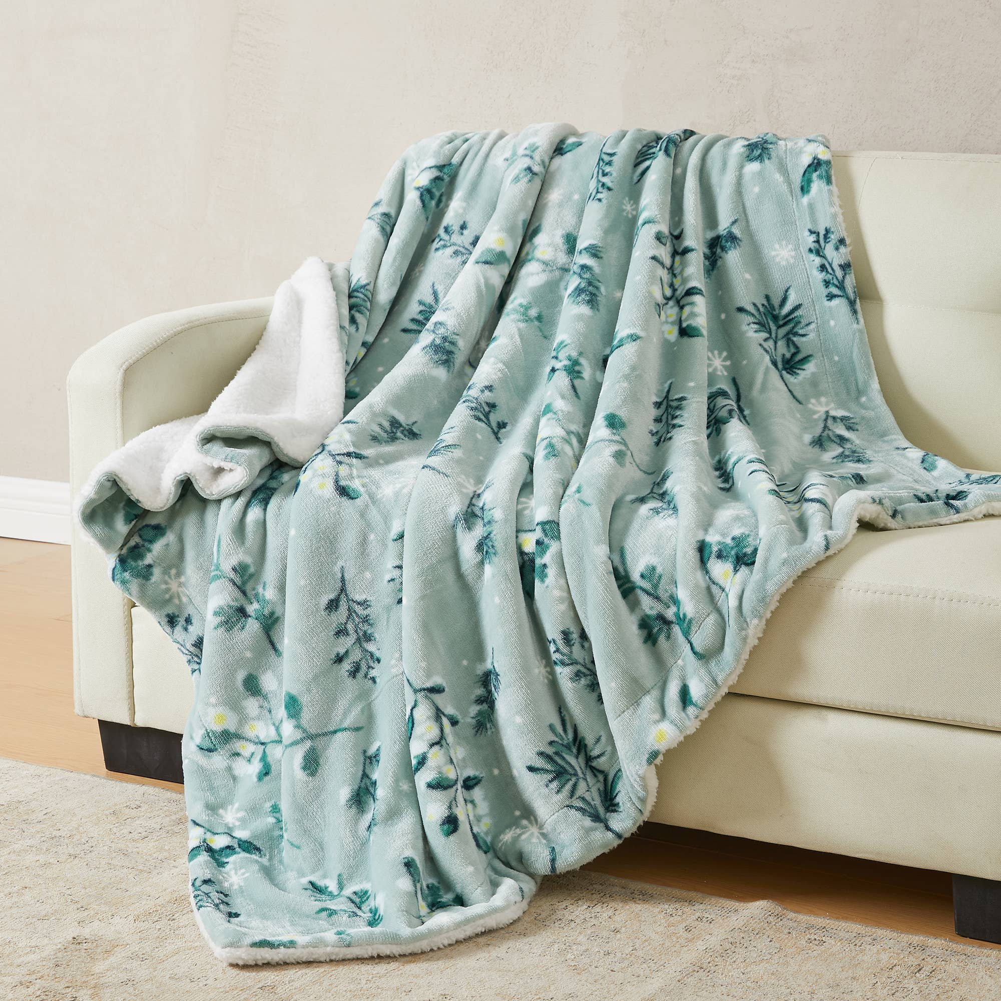 BH Collective - Wholesale Bedding Blanket - Bed Blanket - Velvet Plush & Sherpa Reverse - Kinsley37