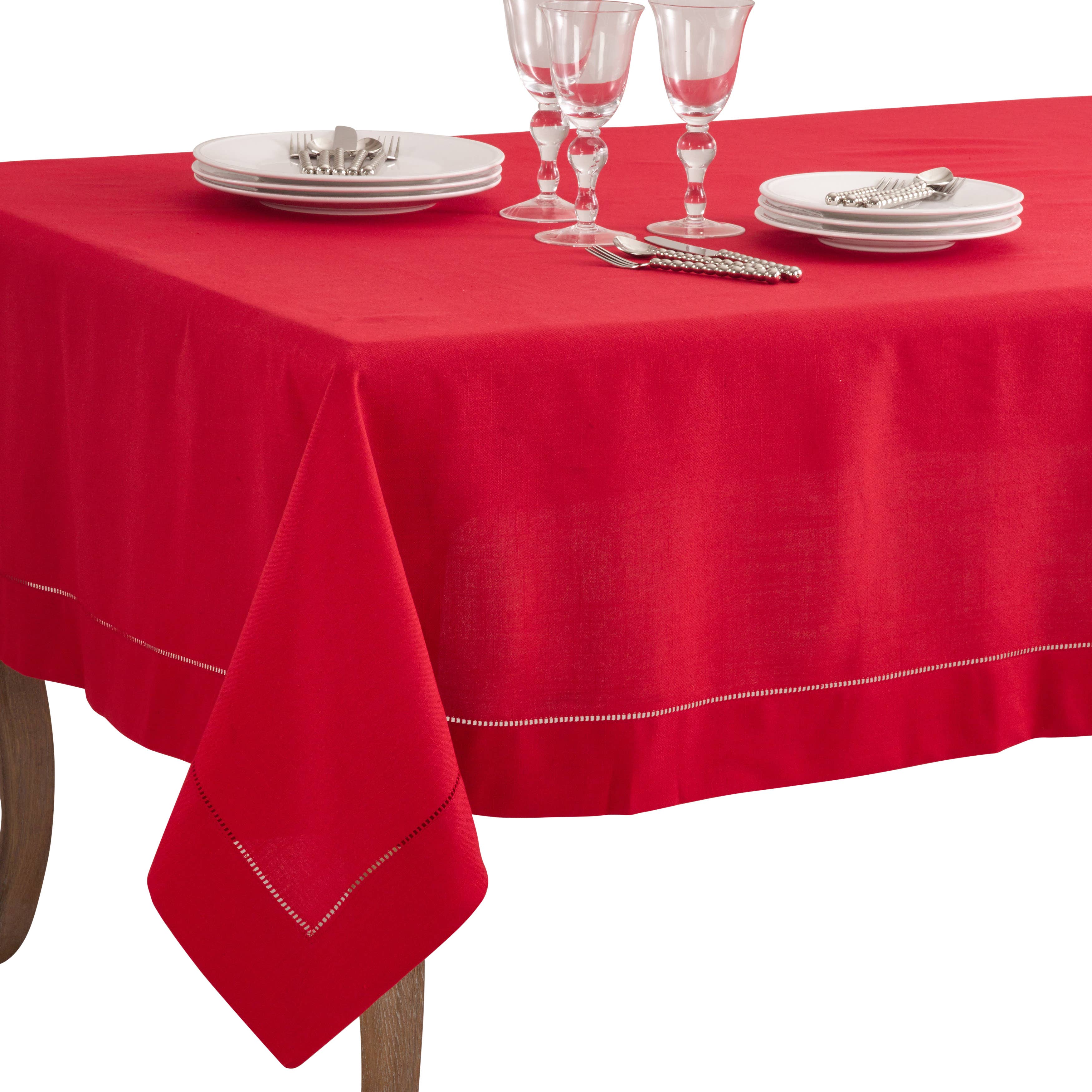 Saro Lifestyle - Wholesale Tablecloth - Tablecloth with Hemstitched Border8
