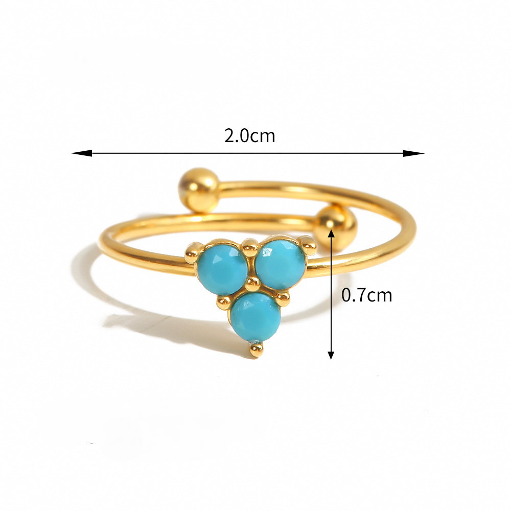 Mio Queena - Wholesale Cocktail/gelegenheidsring - 18K Vergulde Ringen van Roestvrij Staal met Ingelegde Edelstenen - FGS/CS18