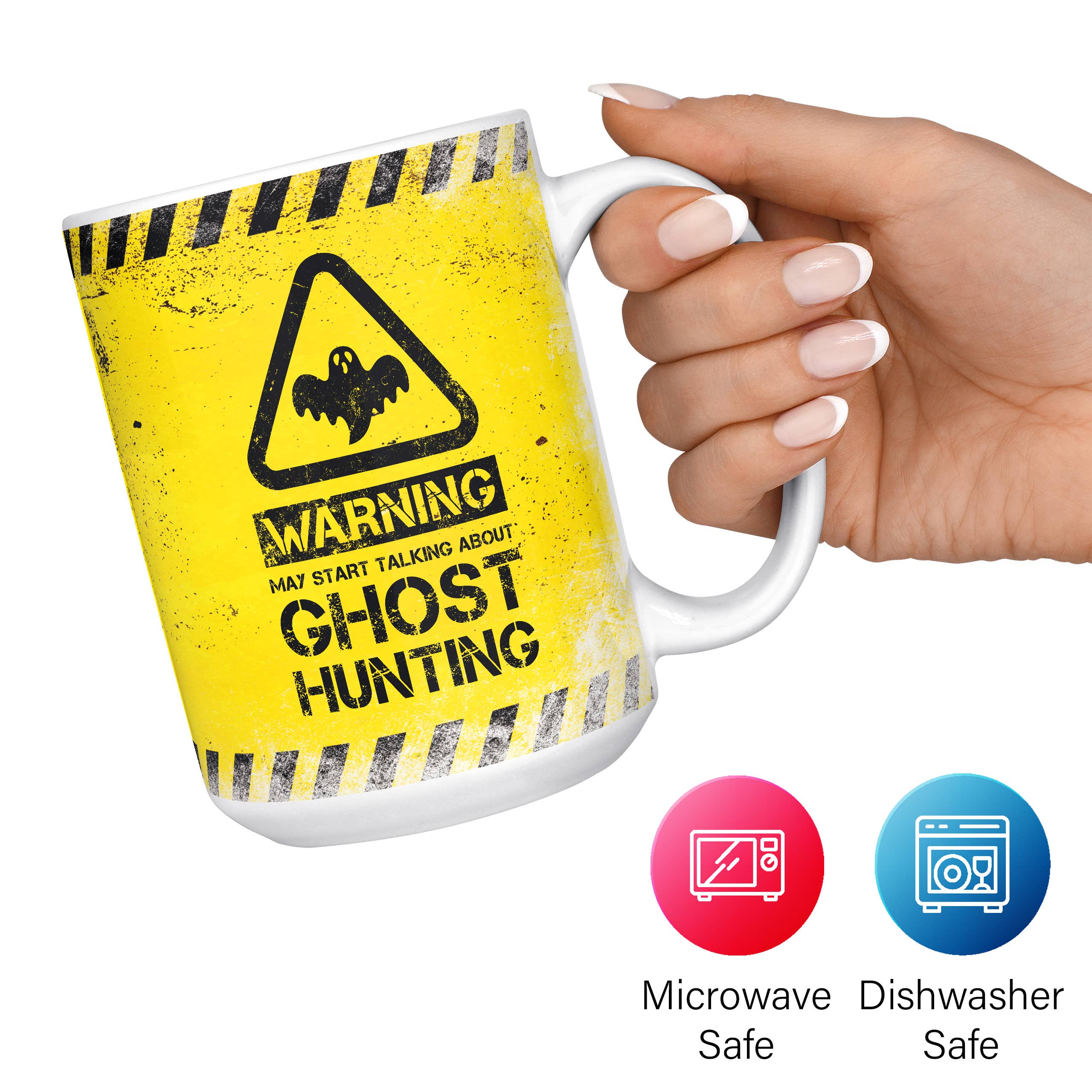 Mug Monster – wholesale Coffee mug – Warning May Start Talking About Ghost Hunting Mug9