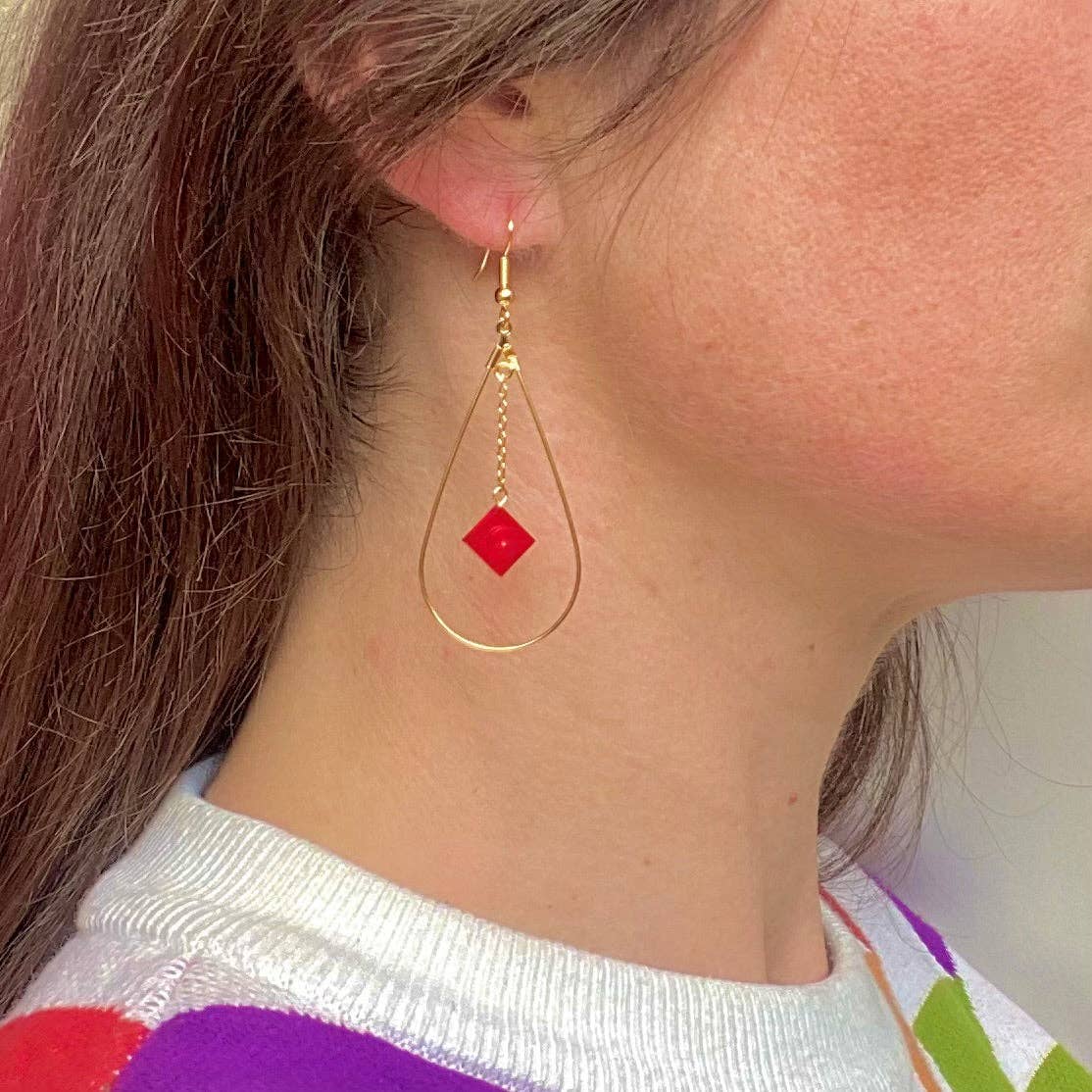 Brique d'Oreille - Wholesale Dangle Earrings - Long drop earrings - Les Ensorceleuses0