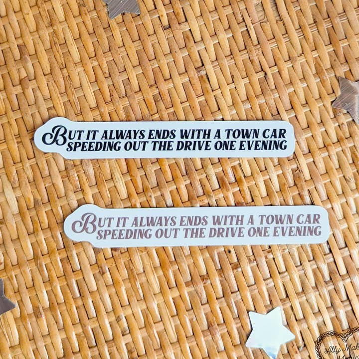 town car speeding decal for wholesale by allymakesmagic