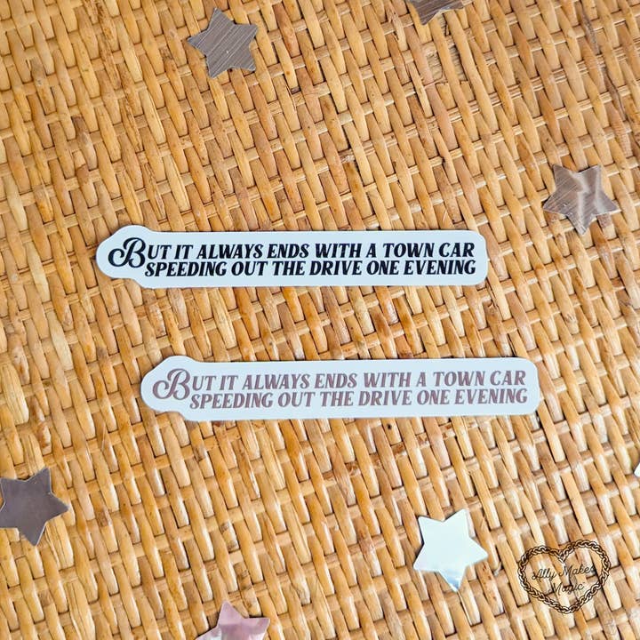 town car speeding decal for wholesale by allymakesmagic