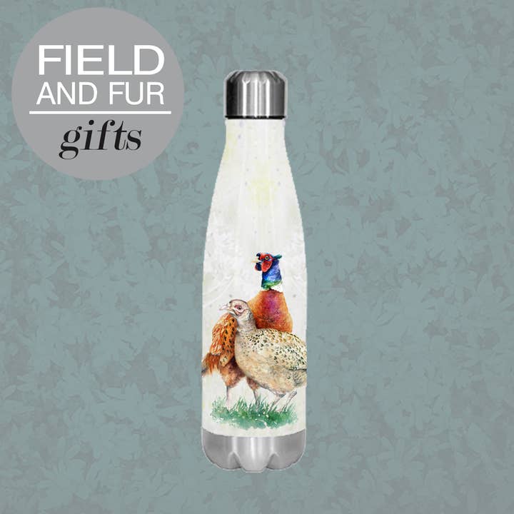 Saison fermée, faisans, bouteille d'eau isotherme, garde votre pour la vente par Field and Fur Gifts