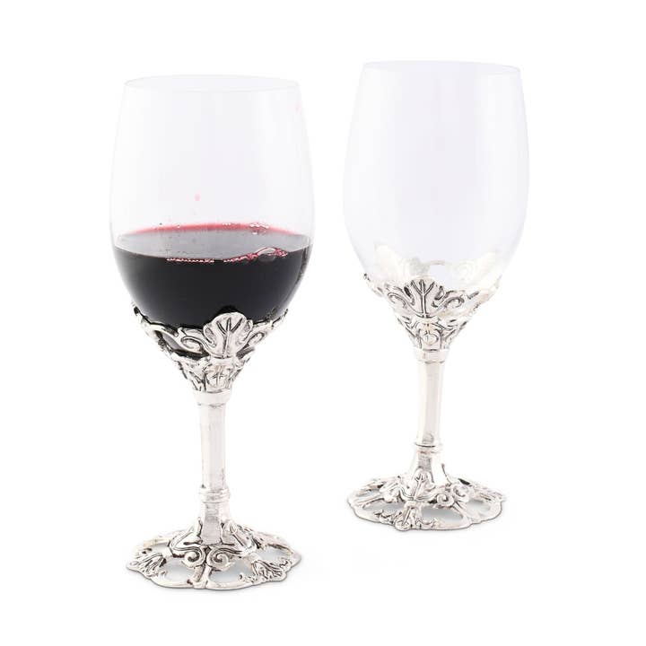 Fleur-De-Lis Wine Glasses for wholesale by Arthur Court