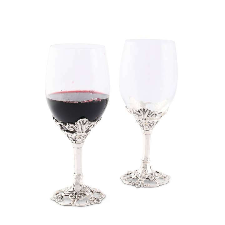 Fleur-De-Lis Wine Glasses for wholesale by Arthur Court