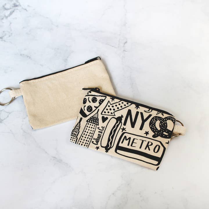 Calhoun & Co. – Engroshandel Posetaske - Dame – New York lynlåsetui til kort med nøglering6