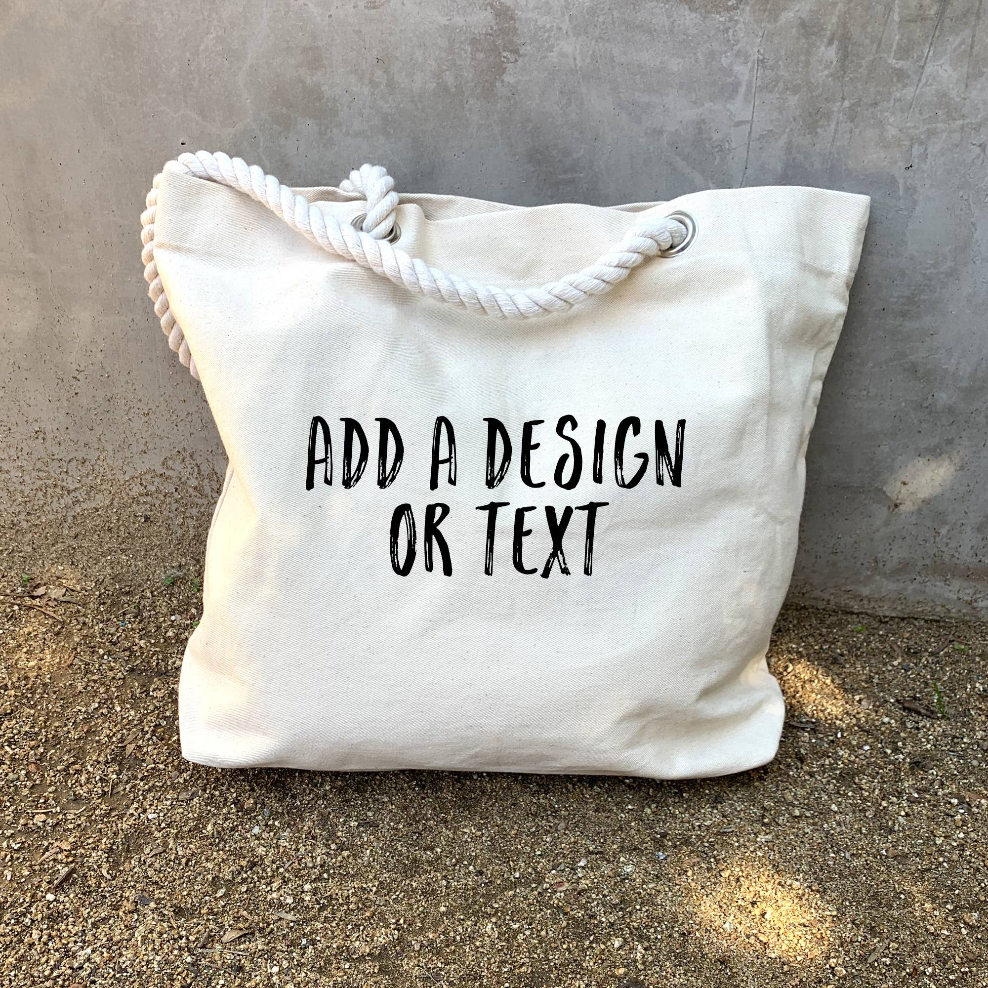 Sockprints - Wholesale Tote Bag - Unisex - Custom Printed Tote Bag with Rope Handles1