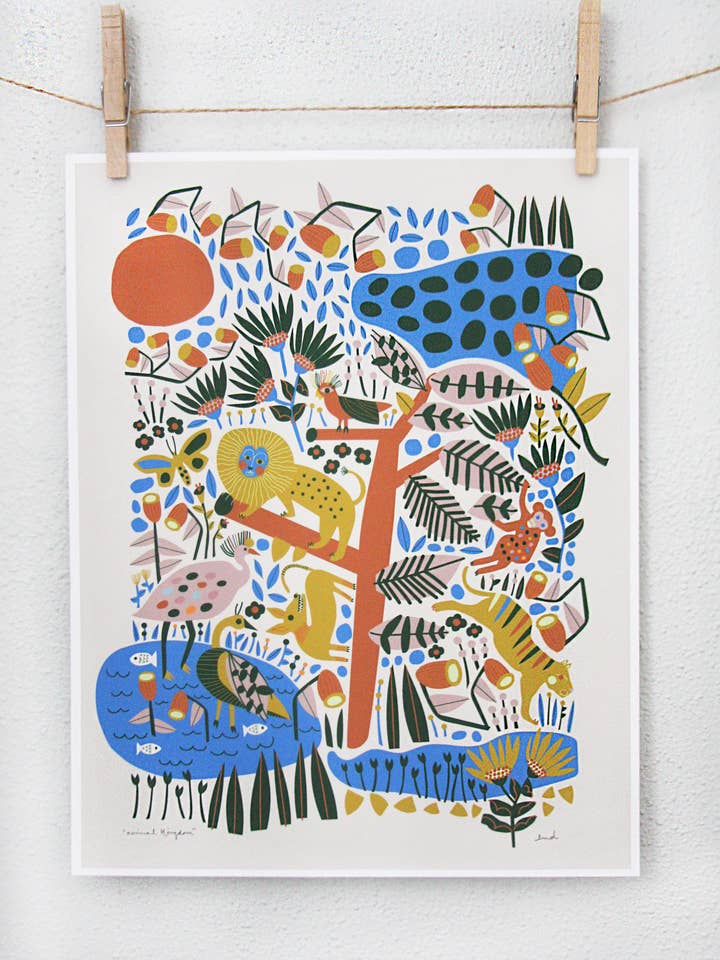 Animal Kingdom Print for wholesale by Leah Duncan