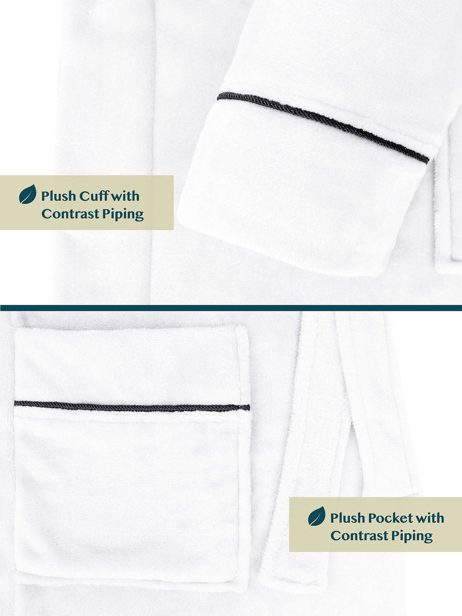 Pavilia - Wholesale Badjas - Heren - Herenbadjas van fleece met contrastpaspel38