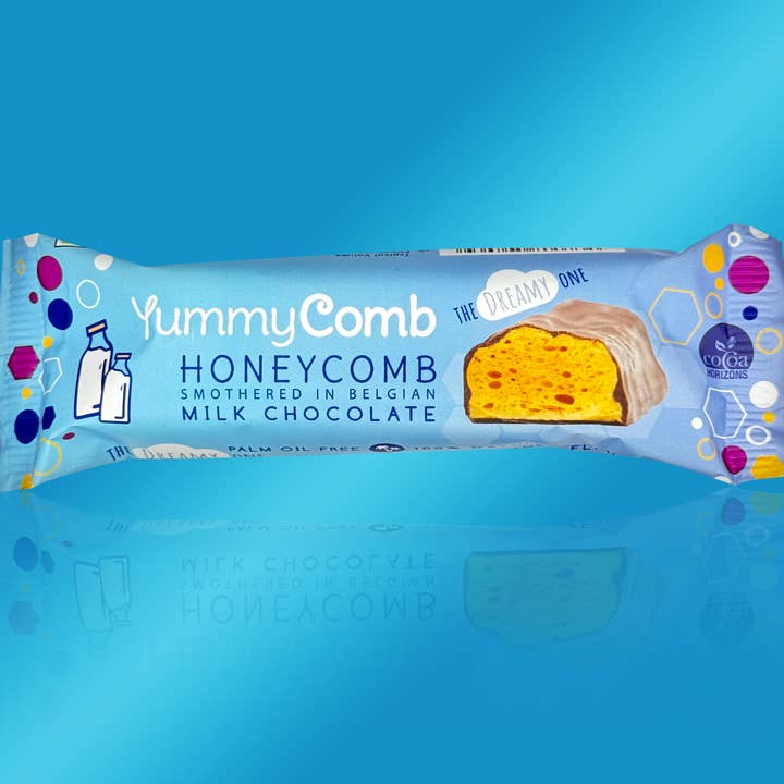 Yummycomb - Wholesale Chocolate Bar - 12 x Belgian Milk Chocolate Honeycomb bars (35g)