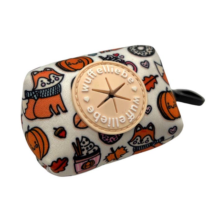 Foxy Pumpkin - waste bag dispenser for wholesale by Wuffelliebe