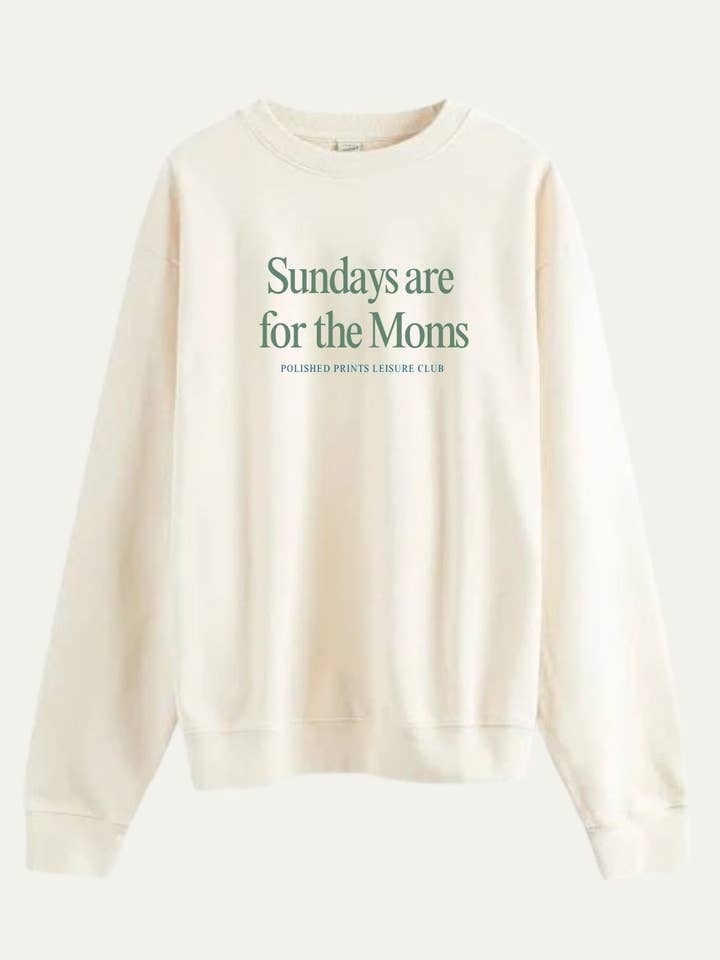 chemise à manches longues - Dimanches pour les mamans - sweat-shirt pour la vente par Polished Prints