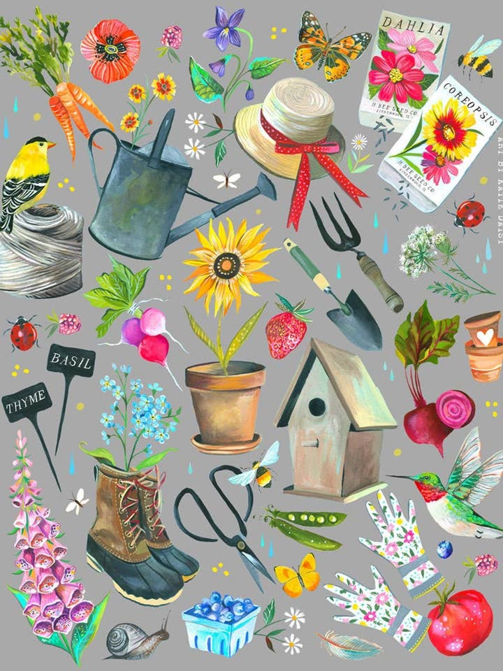 Tools for Growth Print for wholesale by Katie Daisy