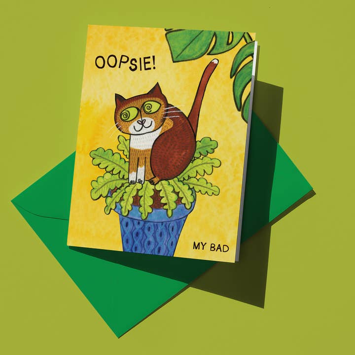 Over the Mewn - Wholesale I'm Sorry Card - 'Oopsie My Bad' Apology Card