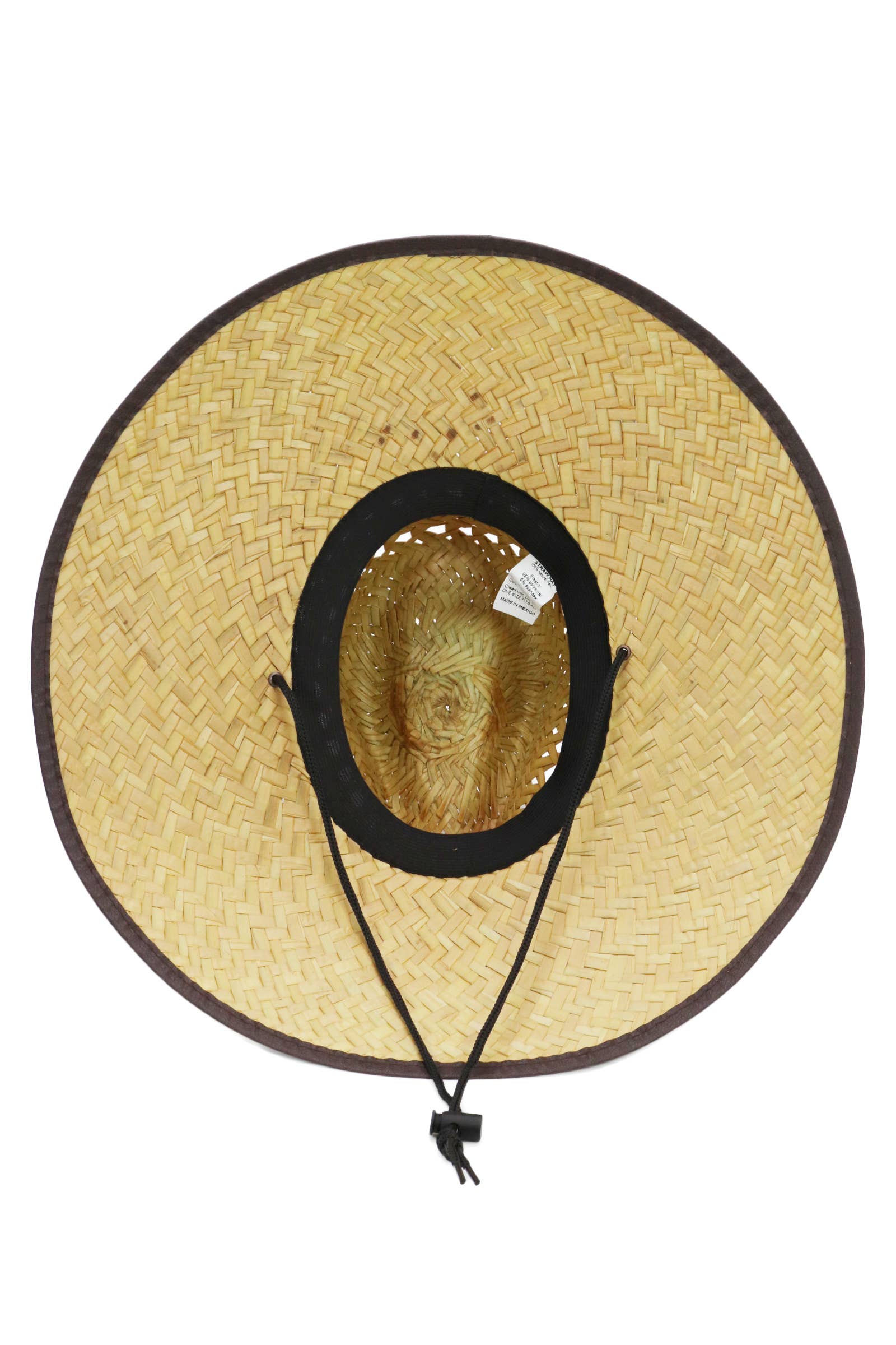 Cap Zone – Engroshandel Stråhat – unisex – Tycoon strandvagt hat i naturstrå med vegansk læderkant7