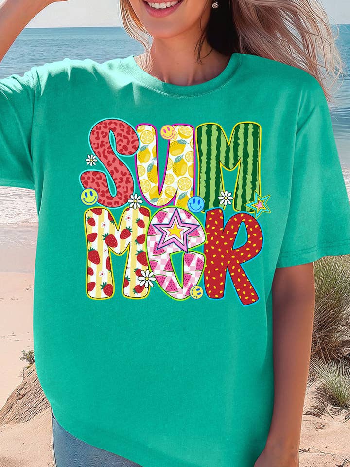 Watermelon Summer Comfort Colors Adult Ring-Spun Cotton Tee for wholesale by Wholesale Accessory Market