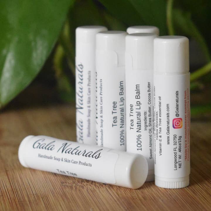 Tea treeLip Balm for wholesale by Gala Naturals