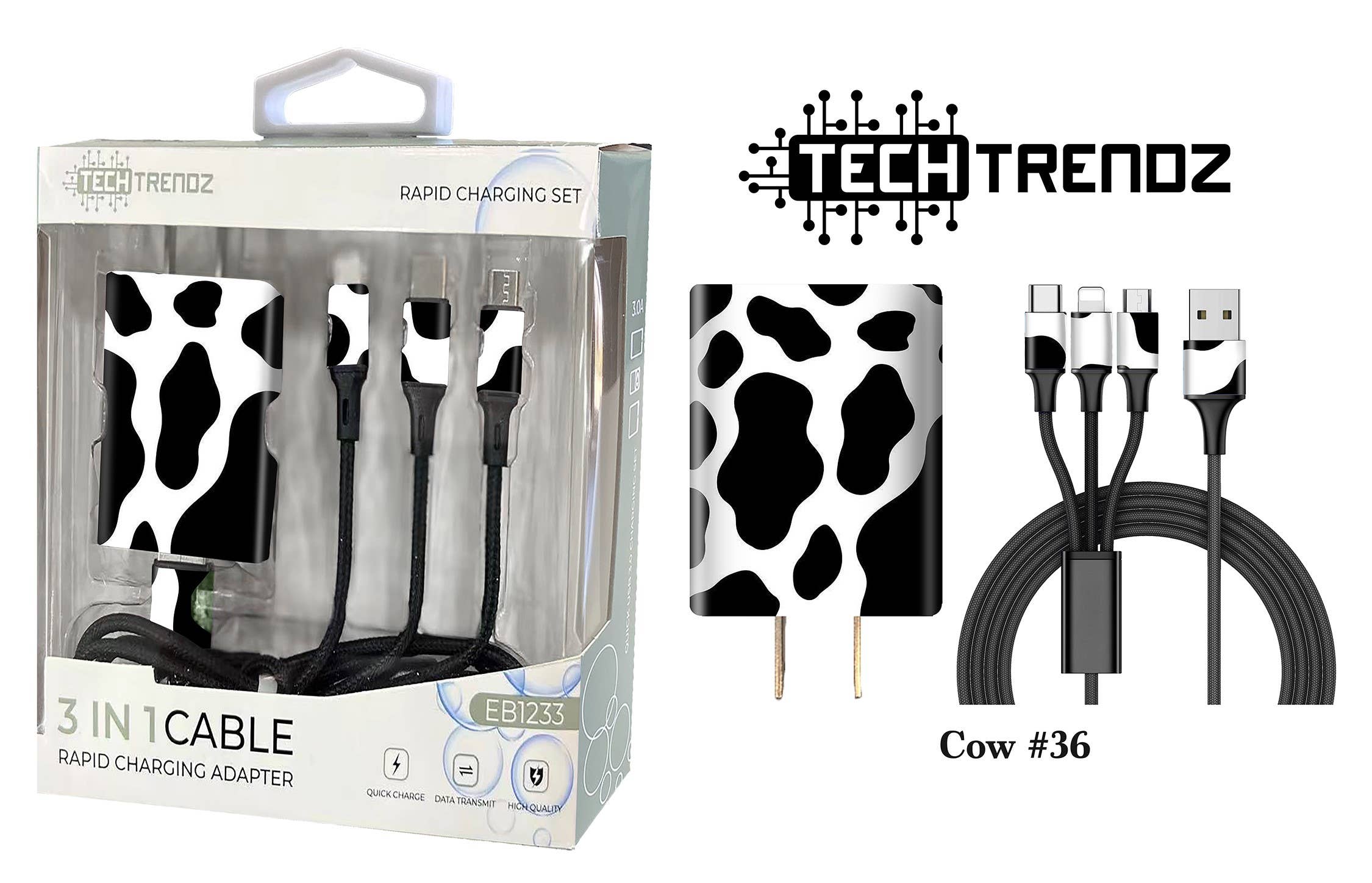 Tech Trendz – wholesale Charging cable – Quick Charging All In One Set23