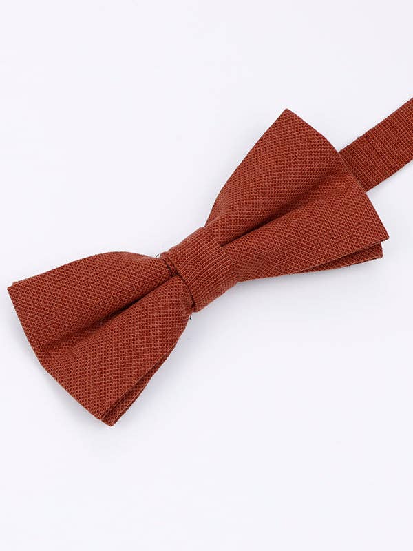 Terracotta Cotton Bow Tie for Men "Edgard" for wholesale by Unipap's