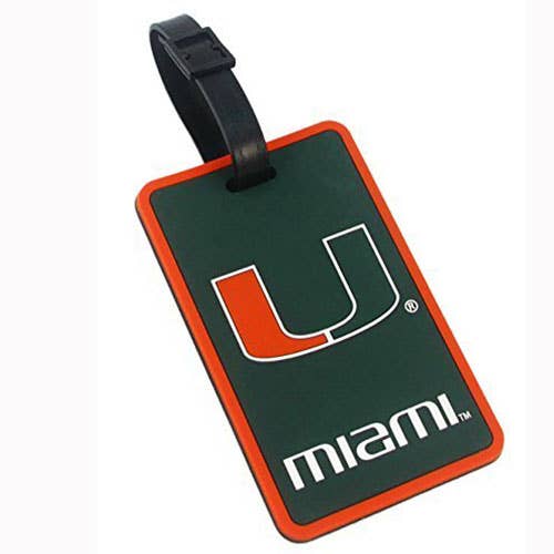 Turnovers Inc - Wholesale Luggage Tag - Miami Hurricanes Luggage Tag