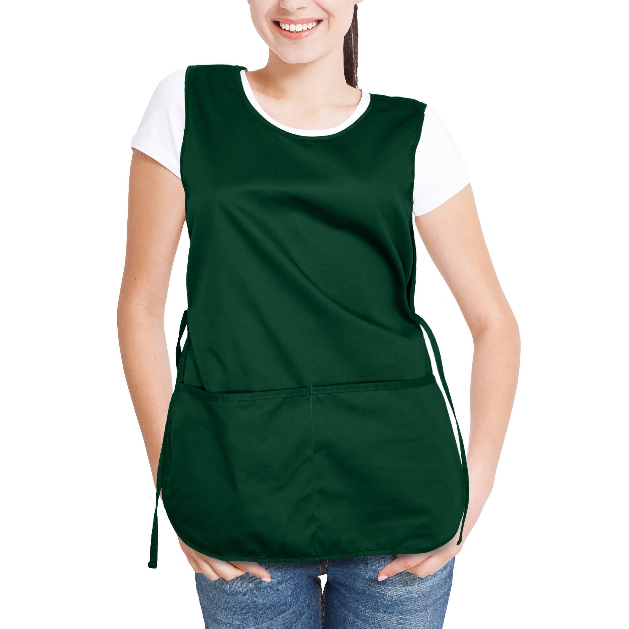 Dalix - Wholesale Apron - DALIX Cobbler Apron 2 Pockets Smock Regular 28.5" x 18.5"10