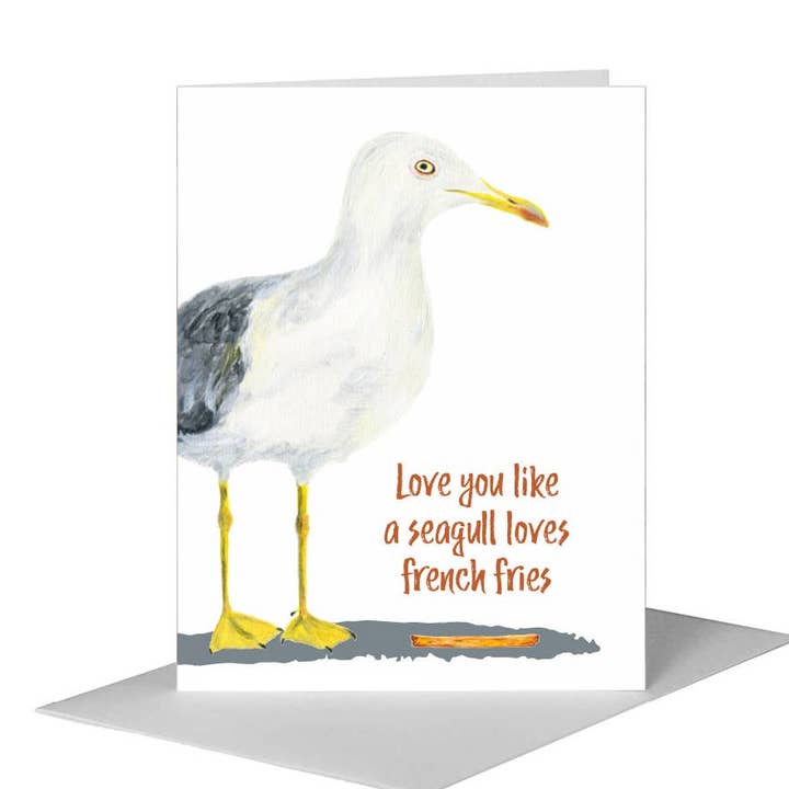 Möwe, Grußkarte (#8636B) für den Großhandel von Printed Canvas