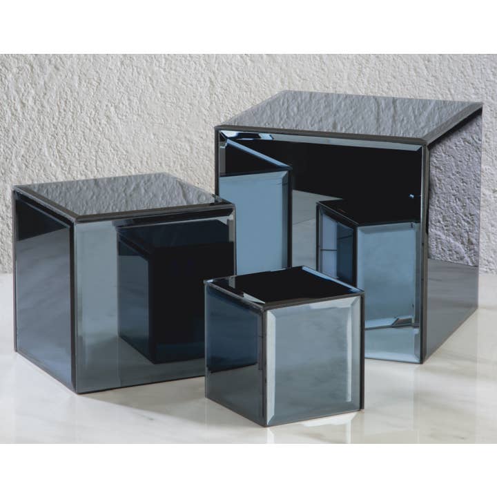 Tripar International – Engroshandel Bordpynt – Tripar International sæt med 3 kvadratiske spejlglashøjere1