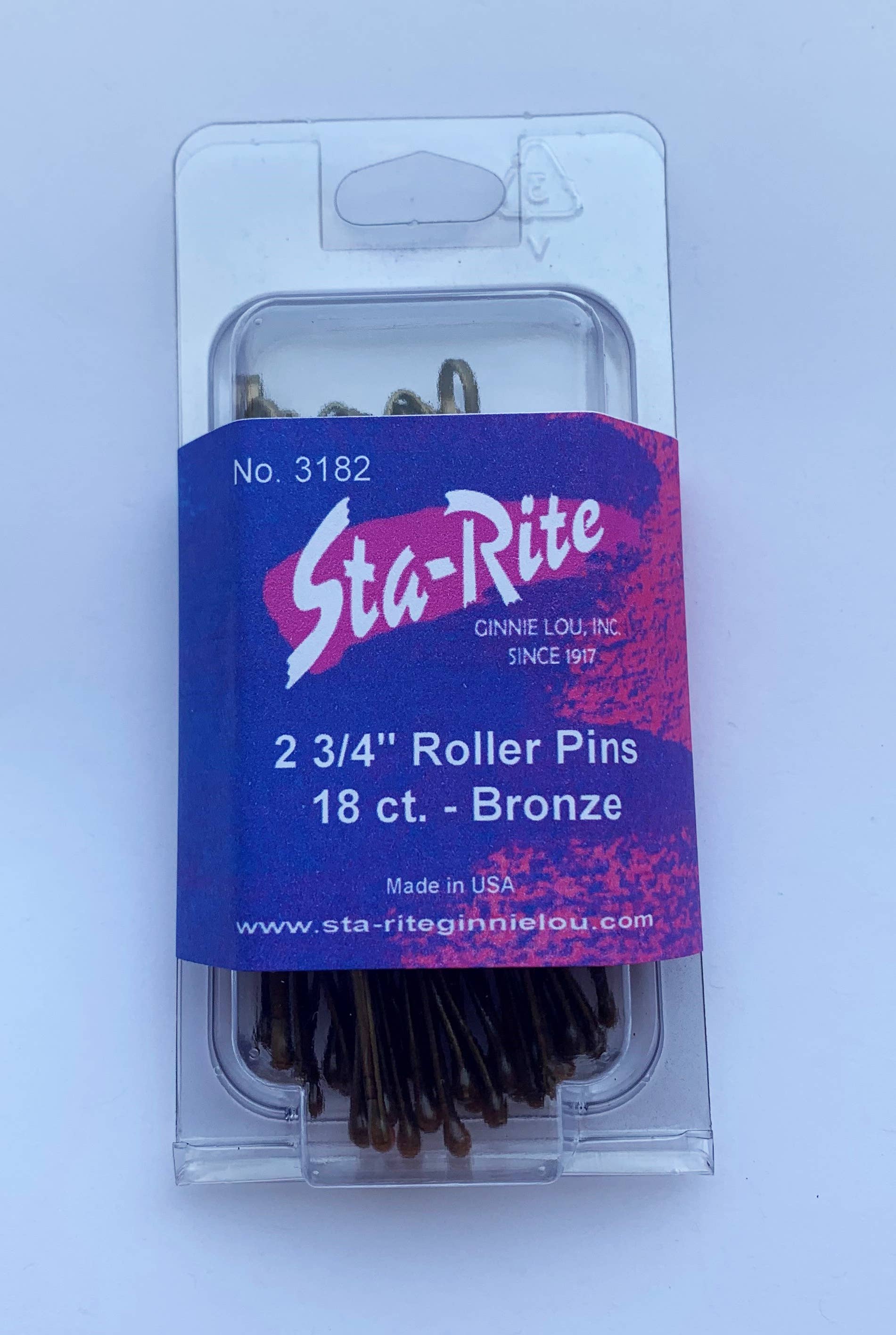 Sta-Rite Ginnie Lou - Vente Épingles à cheveux - Épingles à rouleaux Jumbo Bobby, droites ou serties, 18 ct1