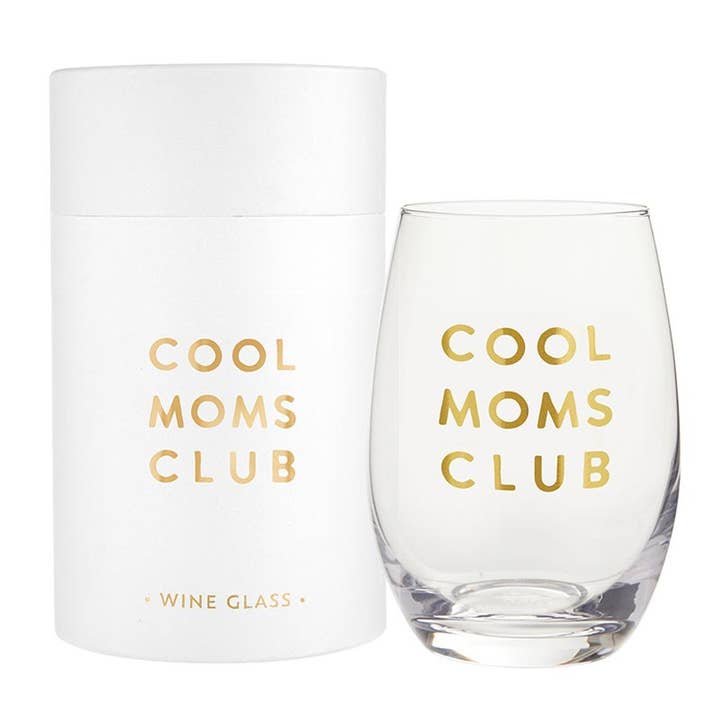 Stemless Wine Glass - Cool Moms Club for wholesale by Slant Collections by Creative Brands