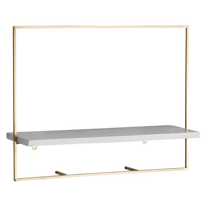 47th & Main (Creative Brands) - Wholesale Wall Mounted Shelf - Brass Wall Shelves - Large