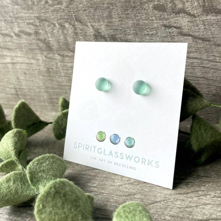 Spirit Glassworks - Wholesale Stud/Post Earrings - Recycled Glass Stud Earring10