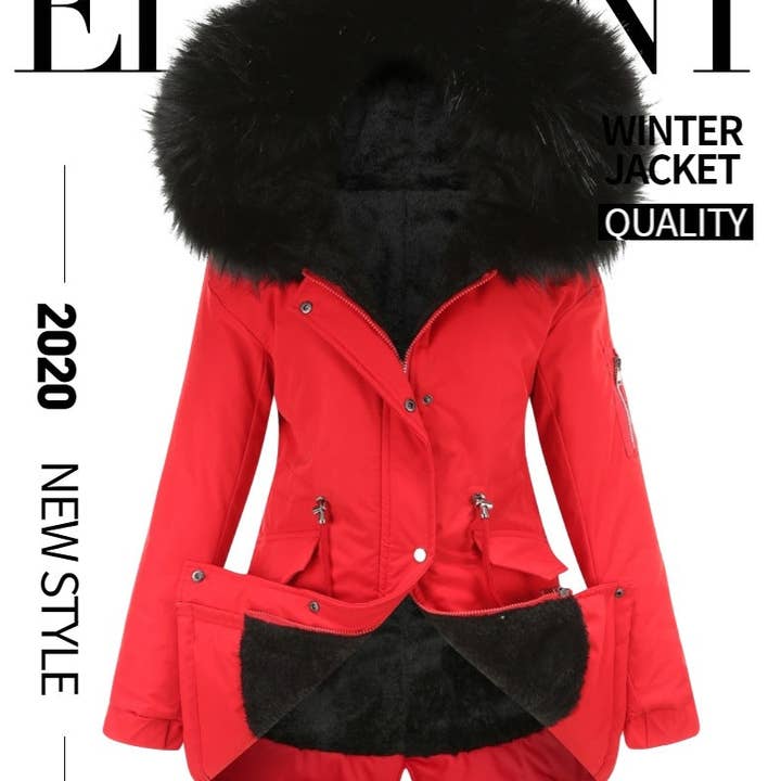 Marayn - Wholesale Coat - Women's - Warm Hooded MidLength Padded Parka Coat Winter 202558