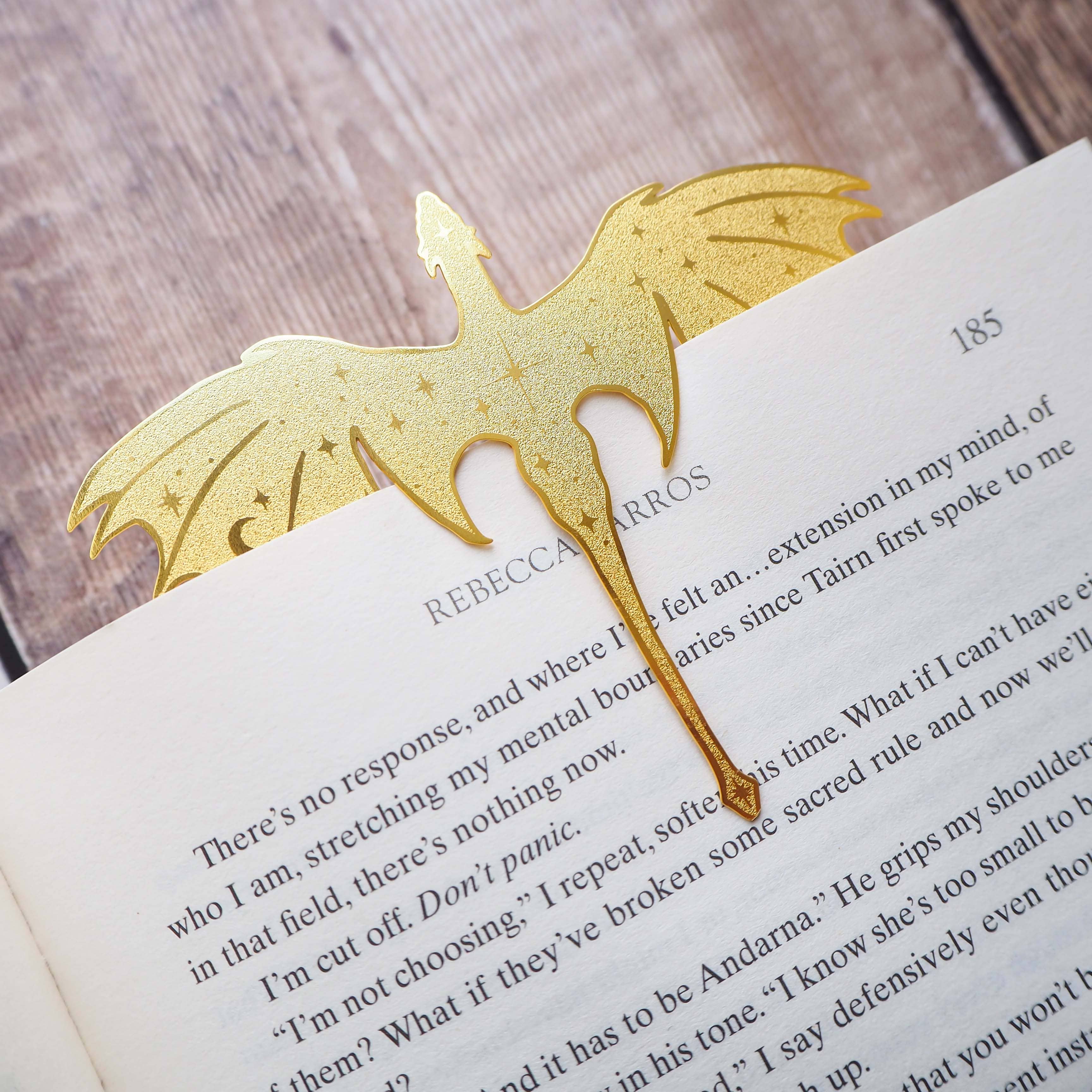 LiteraryEmporium - Vente Marque-page - Marque-page en laiton Dragon1