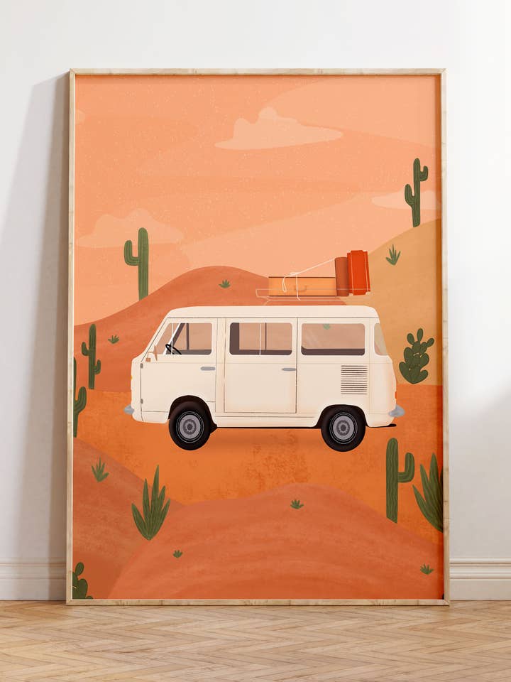 Impression d'art Van Life pour la vente par Illustrations Its Funny Howww Inc