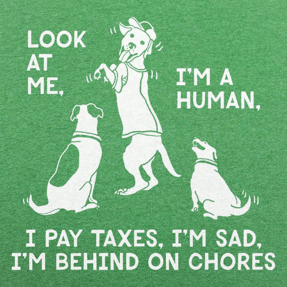 6DS – Großhandel T-Shirt mit Siebdruck – Herren – Dog Mocks Humans Herren-T-Shirt5