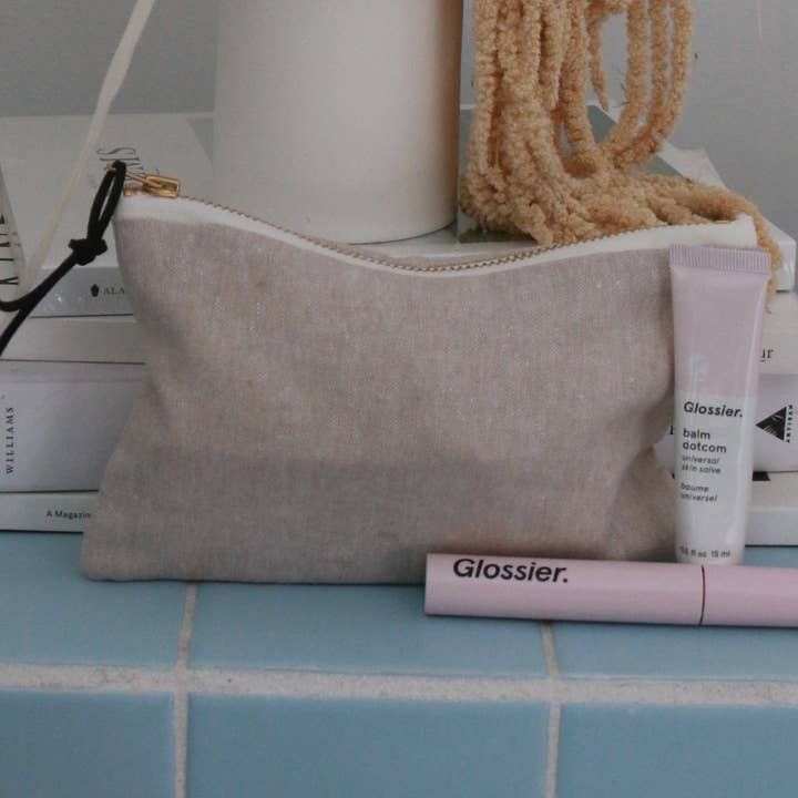 Natural Linen Carry-All Bag for wholesale by This & That Design Co.