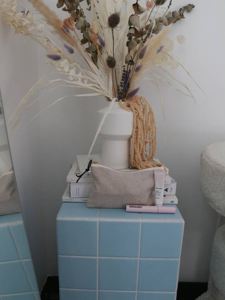 Natural Linen Carry-All Bag for wholesale by This & That Design Co.