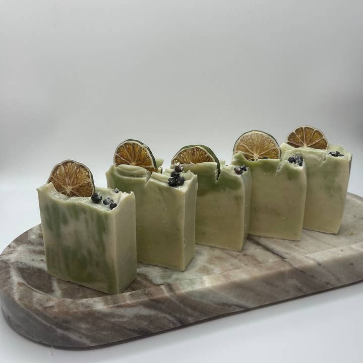 Petals and Patch - Wholesale Bar Soap - Artisan Natural Handmade Soap: GIN & TONIC Luxury Soap3