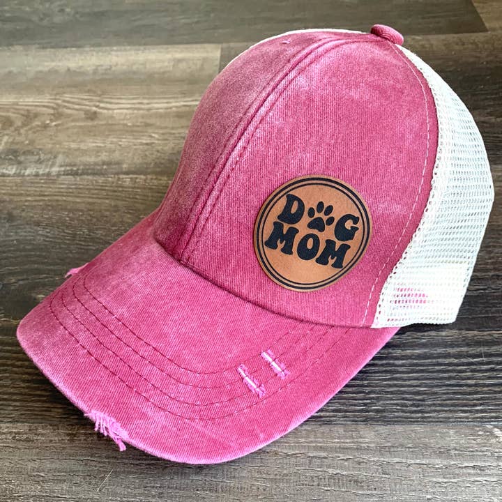 With The Grain Design Co - Wholesale Ponytail cap – Women’s - Dog Mom Hat0