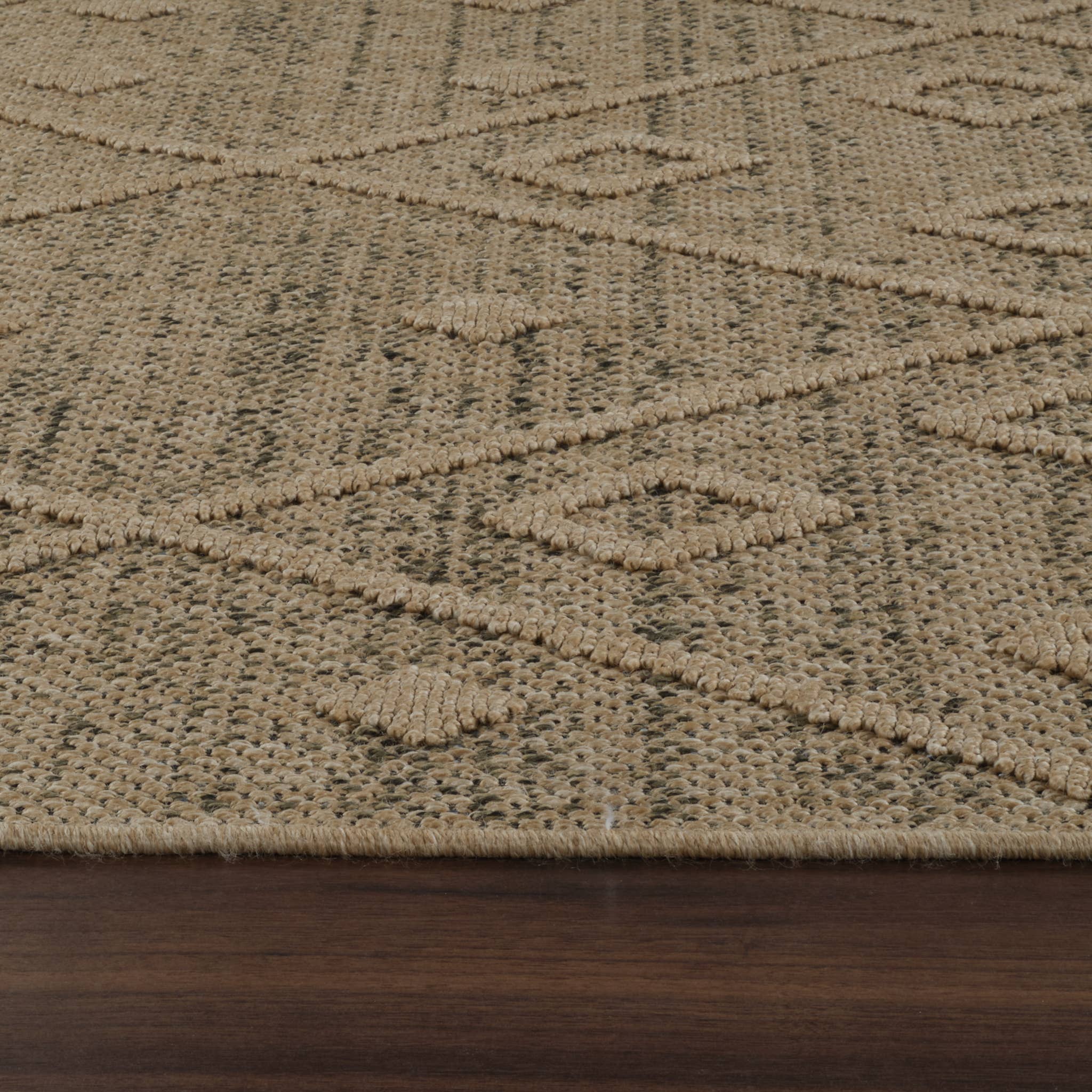 Abstract Boho Brown Beige Indoor Area Rug for wholesale on Faire11