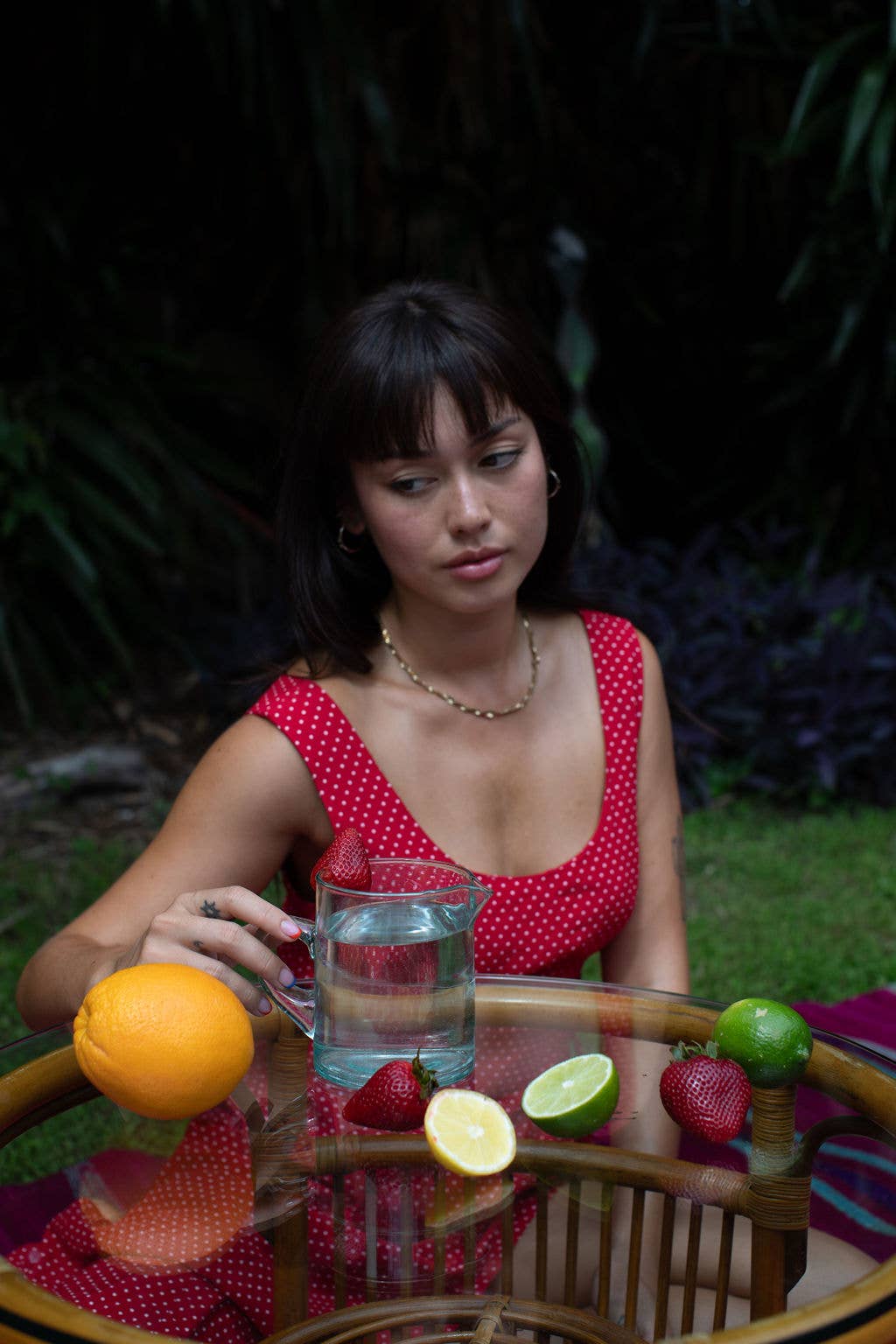 Voyage - Wholesale Carafe - Moroccan Crystal Blue Half Carafe2