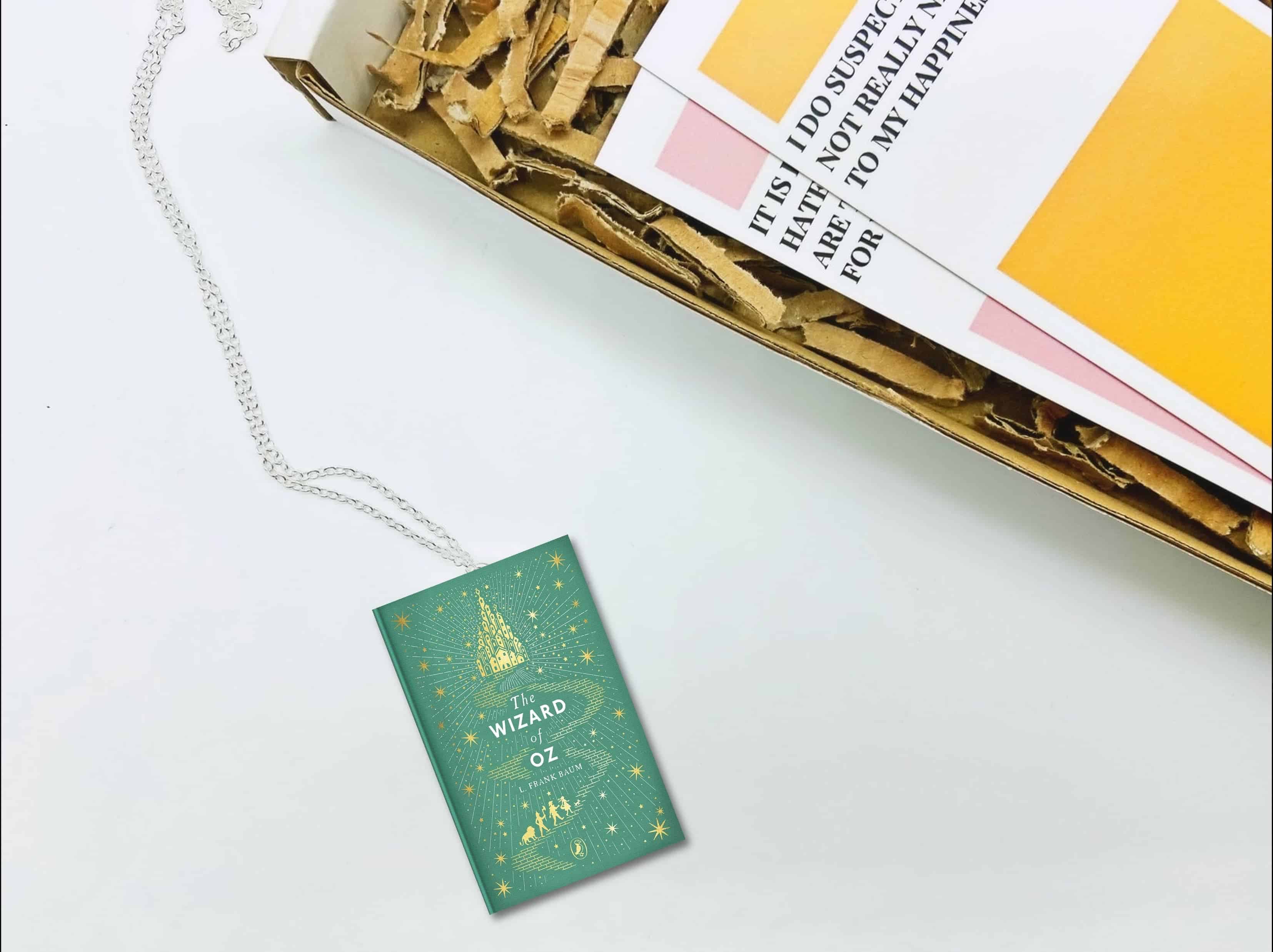 bookonahookco - Wholesale Dangle Earrings - The Wizard of Oz | L. Frank Baum | Miniature Book2