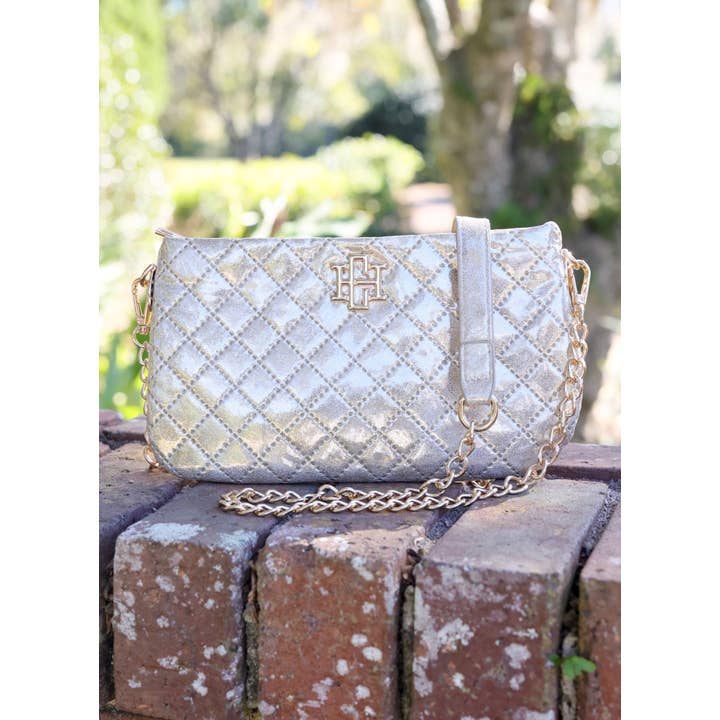 Caroline Hill - Wholesale Crossbody Bag - Women's - Livi Quilted Crossbody CHAMPAGNE POP
